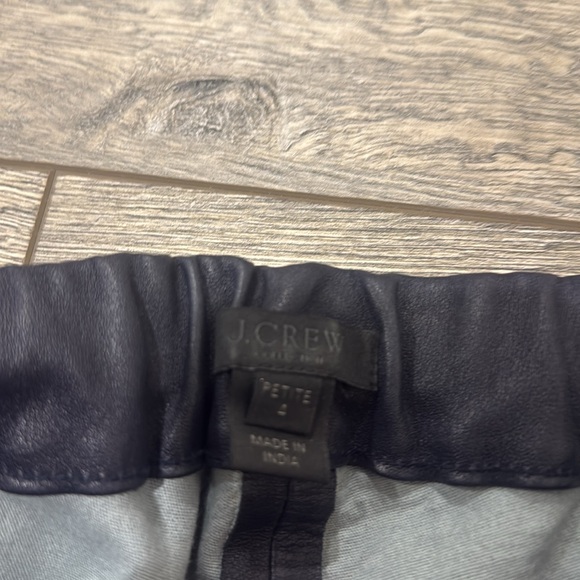 • J. CREW • Womens 100% Leather Pants Petite 4
Black E6271 - Picture 3 of 4